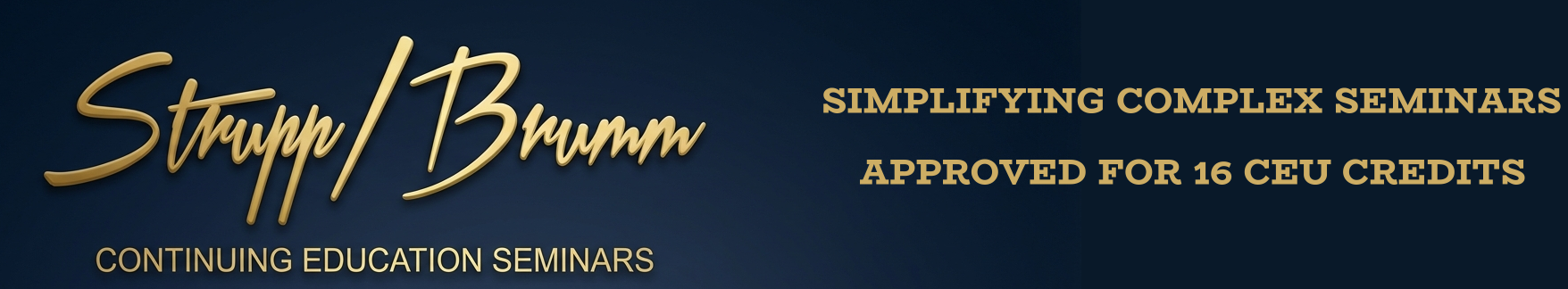 2027 Strupp & Brumm Seminars